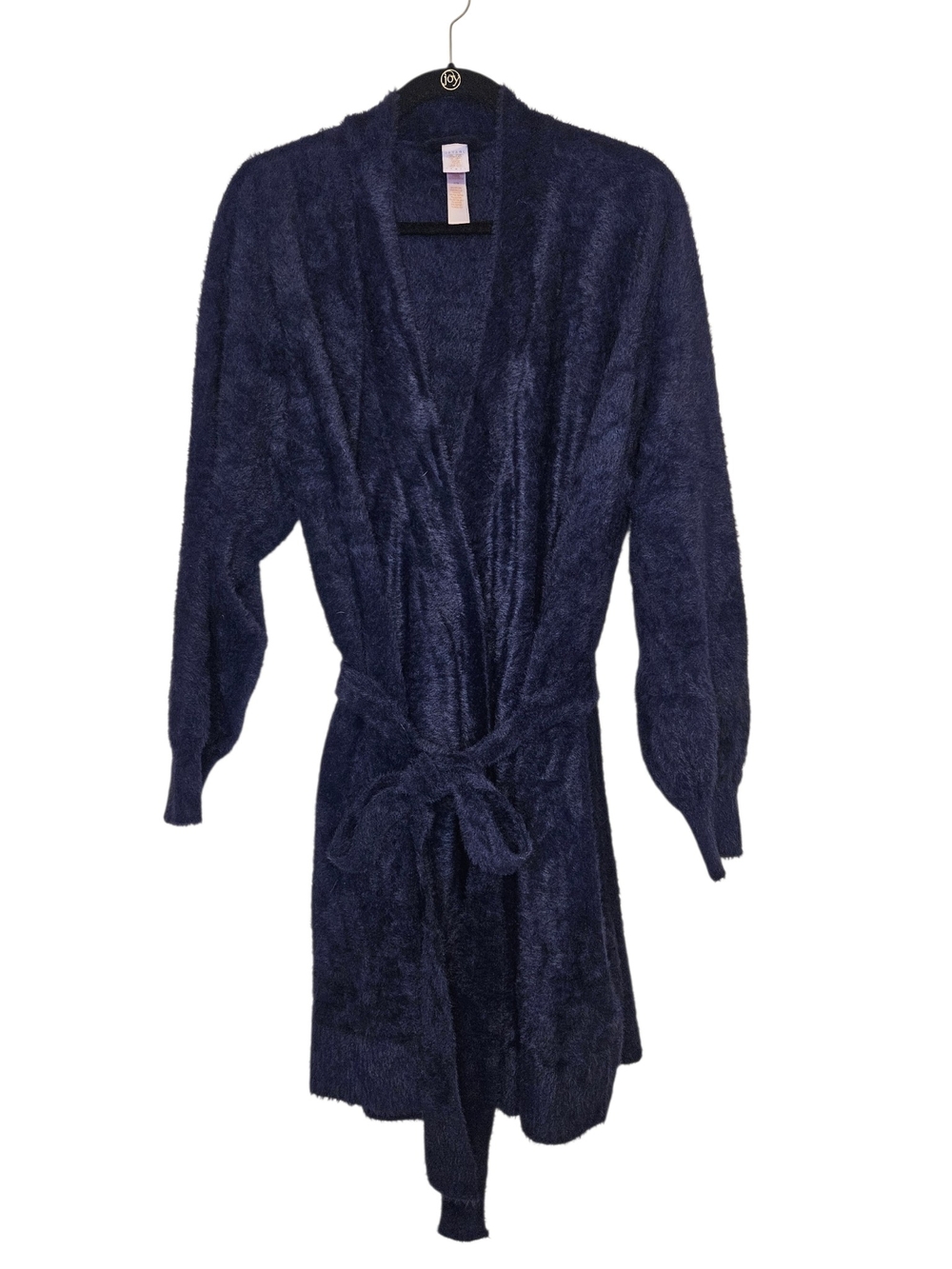 Savage X Fenty Deep Navy Plush Wrap Robe with Belt Cozy sleepwear Loungewear